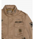 Safari jacket with patches