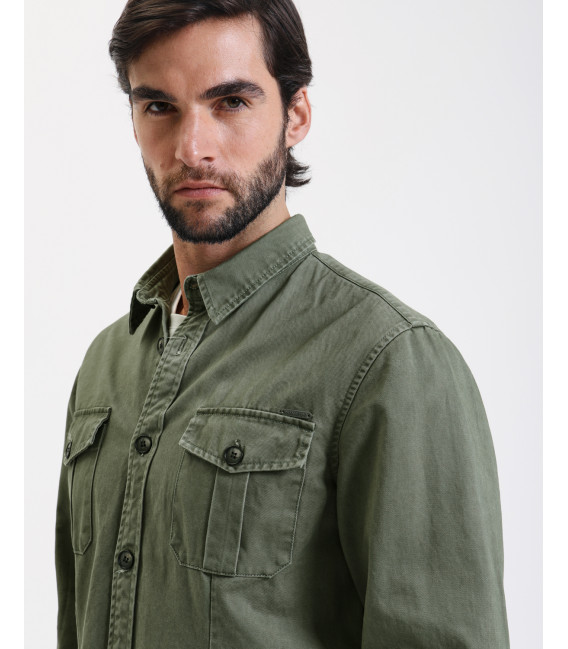 Overshirt in cotone