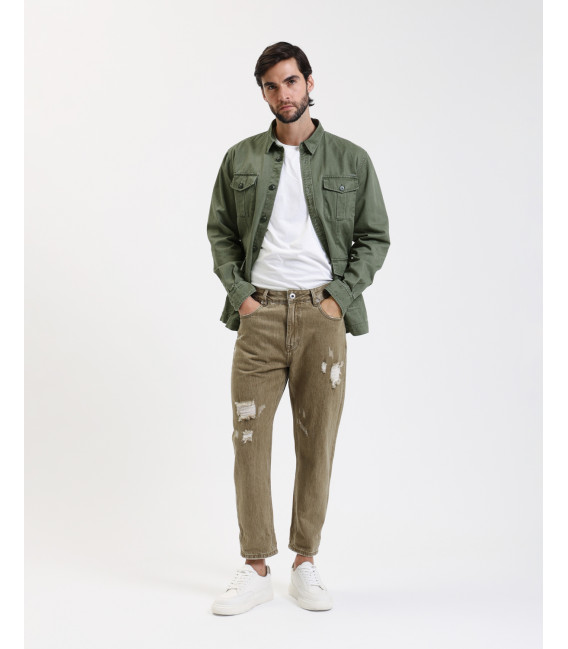 Overshirt in cotone