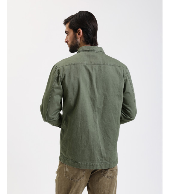 Overshirt in cotone