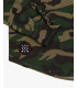 Overshirt camouflage con patchwork