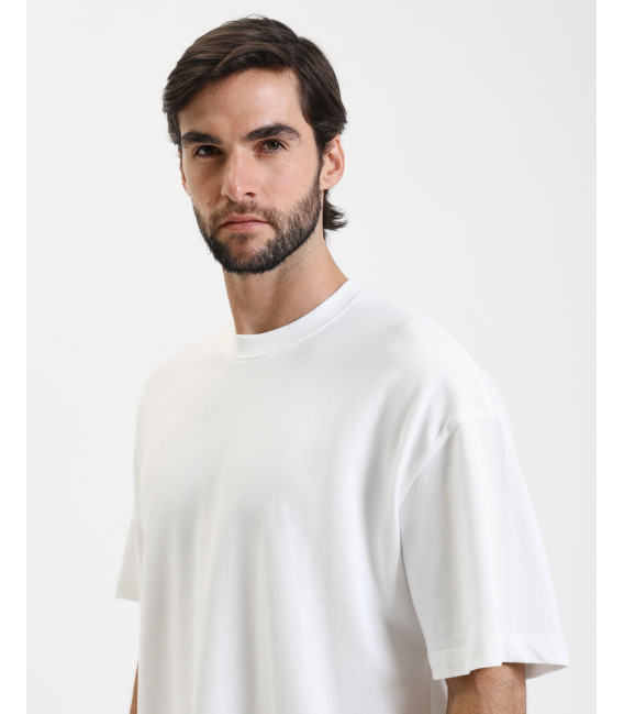 T-shirt oversize texturizzata