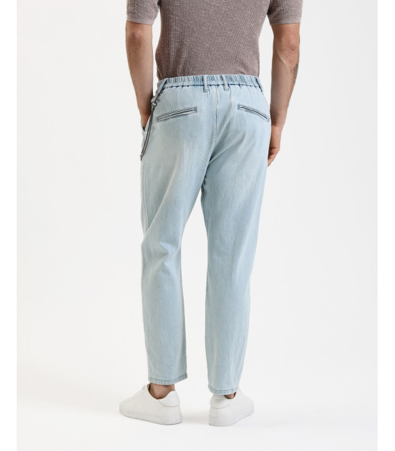 JONAS carrot fit jeans with elastic waist