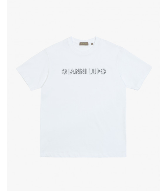 T-shirt with embroidered logo