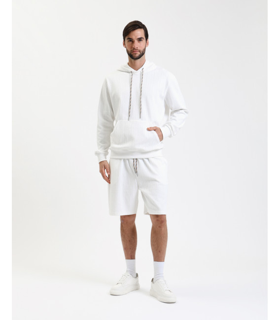 Textured hoodie