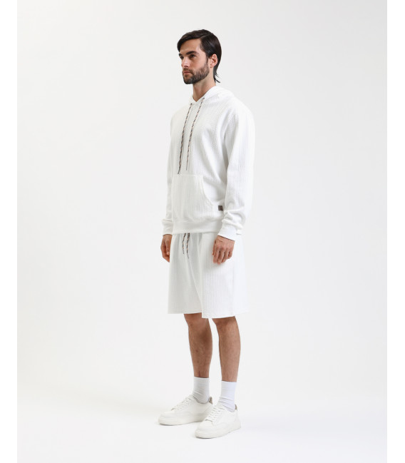 Textured hoodie