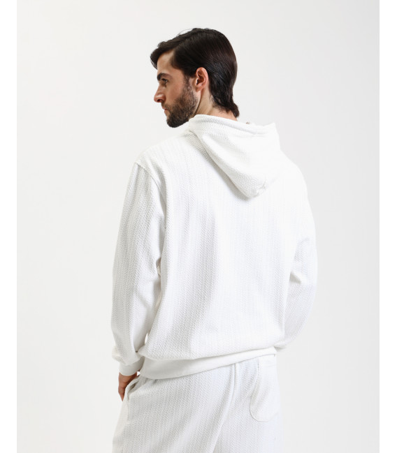 Textured hoodie