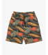 Jogger shorts with leaves