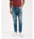 Jeans BRUCE regular fit con rotture e riparazioni