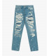 GRANT carrot fit jeans with evident rip&repair