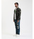 Jeans GRANT carrot fit con patch e rotture