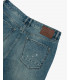 MIKE carrot cropped fit jeans with patches and rips