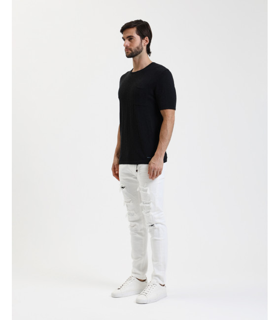 KEVIN skinny fit jeans with patches and rips