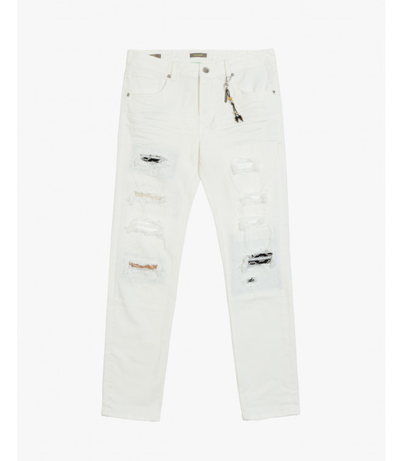 KEVIN skinny fit jeans with patches and rips