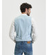 Gilet con bottoni in fantasia