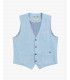 Gilet con bottoni in fantasia