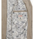Giubbotto bomber effetto camoscio