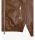 Faux-leather bomber jacket