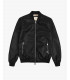Faux-leather bomber jacket
