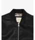 Faux-leather bomber jacket