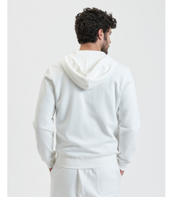 Felpa con zip e cappuccio