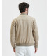 Faux-suede bomber jacket