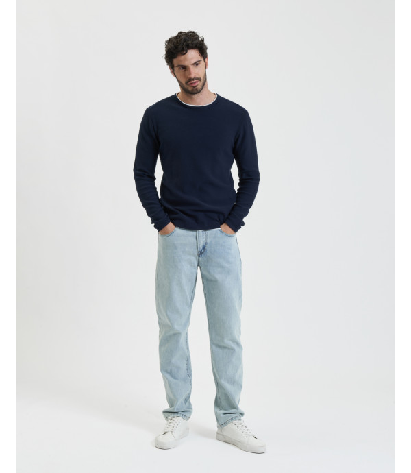 Double hem sweater