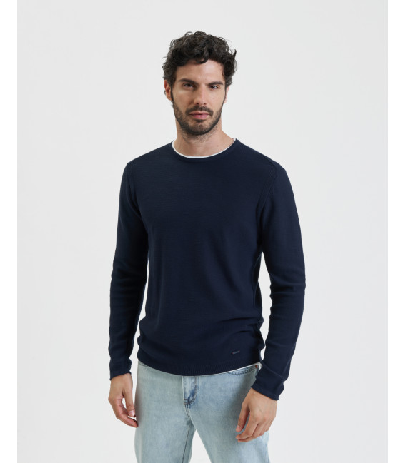 Double hem sweater
