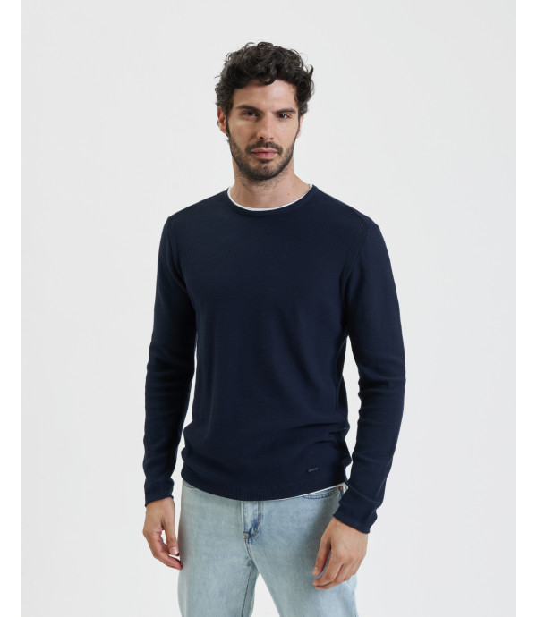 Double hem sweater