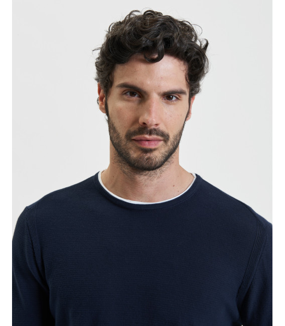 Double hem sweater