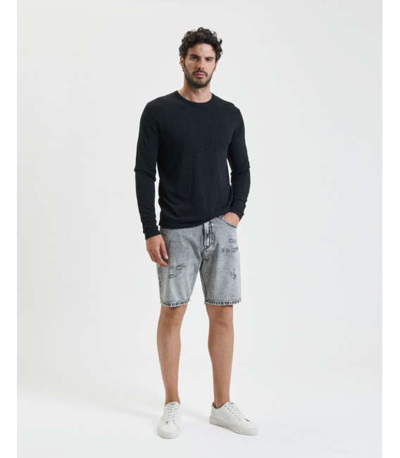 Maglione girocollo texturizzato