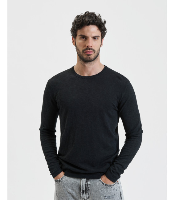 Maglione girocollo texturizzato