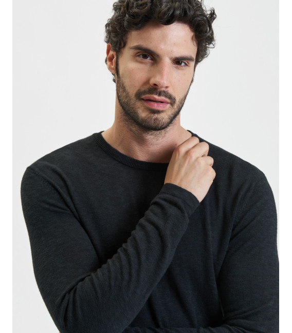 Maglione girocollo texturizzato