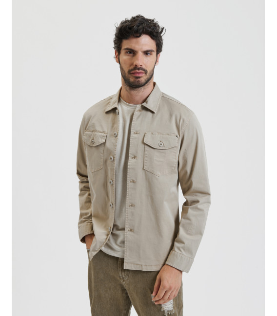Overshirt in cotone