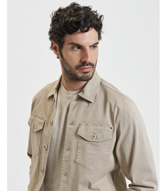 Overshirt in cotone