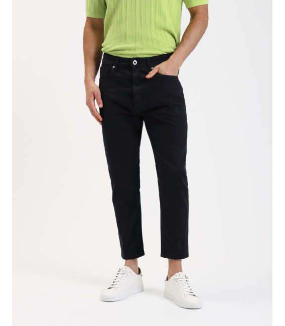 Pantaloni 5 tasche COOPER carrot cropped fit con tagli asimettrici