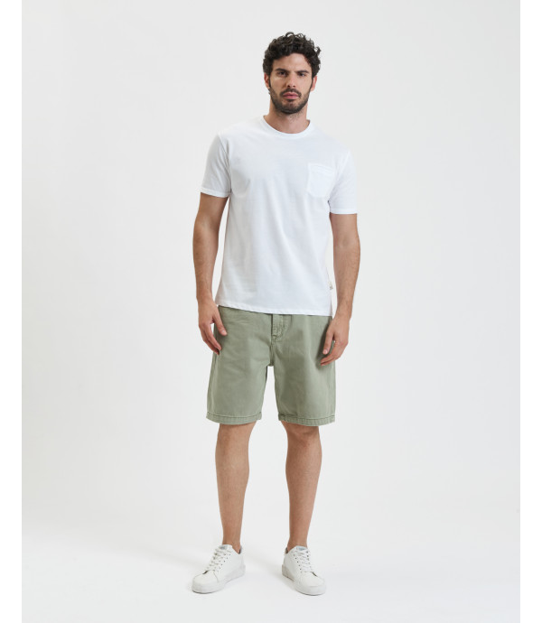 Extra-fine cotton t-shirt with pocket