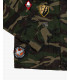 Camouflage safari jacket with patches