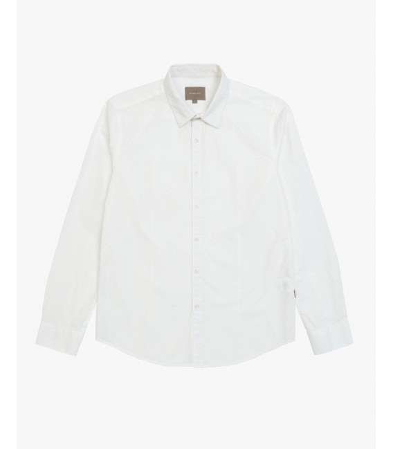 Slim fit micropierced shirt