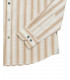 Mandarin collar shirt with stripes