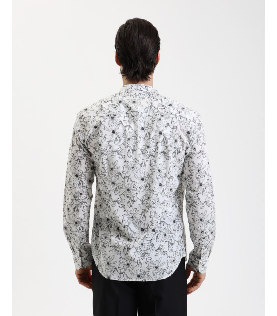 Camicia in fantasia floreale
