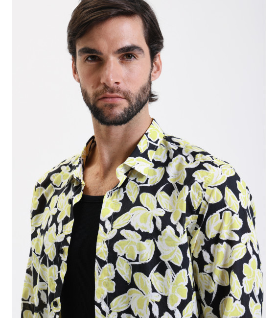 Floral printed shirt