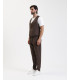 4 buttons striped waistcoat