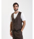4 buttons striped waistcoat
