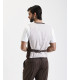 4 buttons striped waistcoat