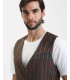 4 buttons striped waistcoat