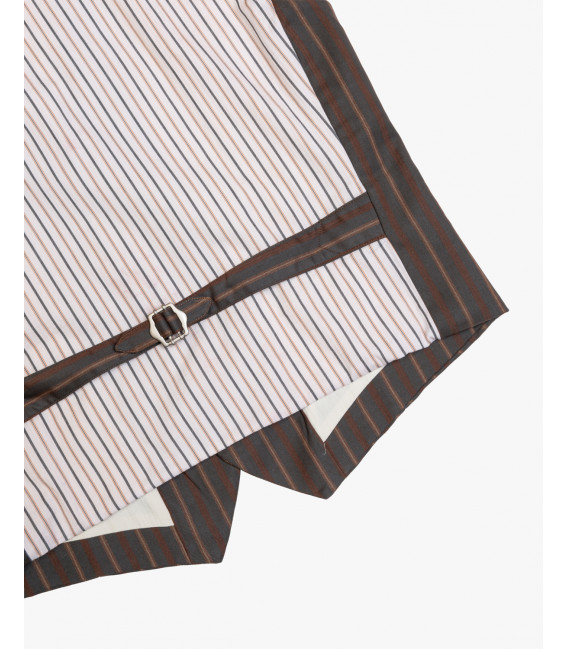 4 buttons striped waistcoat