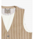 4 buttons striped waistcoat