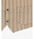 4 buttons striped waistcoat