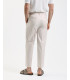 Wide leg trousers with flat front crease